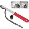 Llave especial para quitar piñón de cassette de bicicleta de montaña, extracción de piñón de cassette con llave de cadena, herramienta de reparación de bicicletas