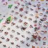 Tomoni Calcomanías Finas Resistentes para Arte de Uñas Explosiva Carcasa para Teléfono Móvil Calcomanías para Uñas para Niños Calcomanías Auxiliares para Arte de Uñas de Bosque Muñeco de Nieve Pequeño