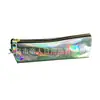 Bolsa de Lápices de PU Colorida con Láser Hecha a Medida de Fábrica Bolsa de Papelería Bolsa para Lápices Bolsa para Labiales Bolsa de Cosméticos con Impresión de Logo