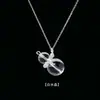 Colgante de cristal natural, collar de cuentas de cristal blanco, cadena para la clavícula popular, accesorio de cadena para suéter de calabaza de bola de cristal decorativa
