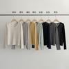 Blusa de Punto de Lino Estilo Coreano de Longitud Media con Mangas Largas Sueltas para Mujer Evertrue2025 Primavera 65594