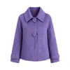 Nuevo Abrigo de Lana Doble Faz para Mujer de Primavera y Otoño, Ropa Exterior Doble Faz de Lana para Mujeres de Mediana Edad y Mayores, Top de Lana para Mamá