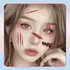 Pegatinas de Tatuaje de Cicatriz de Terror para Halloween Impermeables y a Prueba de Sudor Duraderas para Mujer No Reflectantes Herida Brazo Clavícula Pecho Nicho