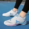 Zapatillas de bádminton para mujer, cómodas, resistentes al desgaste, antideslizantes, zapatillas deportivas para pareja, superficie de malla transpirable, zapatillas de competición y entrenamiento para jóvenes estudiantes