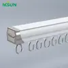 Riel para cortinas Yi Jiaxuan al por mayor aleación de aluminio engrosada doble riel monorriel riel de instalación silenciosa riel recto caja de cortina