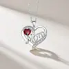 Moda Transfronteriza Europea y Americana Collar Sencillo de Carta de Amor para Mamá con Letras Incrustadas de Diamantes, un Regalo para Mamá en el Día de la Madre