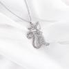 Collar de Moda Personalizado para Dama Gato para Hombre y Mujer Resaltado Color Libre Colgante Aleación Rai Diamante Cadena para el Cuello Joyería Decoración