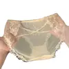 Fragancia Romántica y Lujosa~ Nuevo Estilo de Tangas de Encaje Sexy para Mujer, Deseo Puro, Sexy, Cómodo, Transpirable, Refuerzo de Algodón Puro, Bragas para Mujer