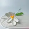 Hilo de Ganchillo Flor de Tulipán Abierta Floreciendo Ramo Producto Terminado Arreglo Floral de Simulación Jarrón con Ramo Regalo