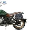 Muscle car Wolf adecuado para Kaiyue 400F, bolsa lateral, bolsa lateral retro, caja lateral, modificación, bolsa para casco, impermeable, liberación rápida, especial