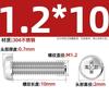 Tornillos Pequeños de Cabeza Plana de Acero Inoxidable 304 PM Cabeza Plana Phillips Tornillos Pequeños Tornillos de Cabeza Redonda M1.6M2M4M5M6M8M10