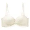 Sujetador sexy de doble tirante para bustos pequeños, efecto de realce y recogida, diseño sin costuras de espalda cruzada, adecuado para transmisión en vivo, comercio exterior transfronterizo