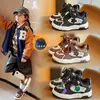 Tênis de Algodão com Estrelas para Meninas Outono e Inverno 2025 Nova Moda Colorido Color-Blocking Versátil Casual para Meninos