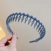 Diadema negra con dientes para lavarse la cara, nuevo modelo 2026 para mujer, diadema de corona alta para uso diario, pinza para el pelo