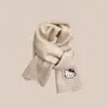 Cachecol de Lã Tricotado Espesso Quente Versátil de Inverno Gatinho Fofo Estilo Japonês Lã de Imitação Tricotado Snood Amigo da Pele