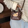 Moda Lindo Nicho Femenino Diario Chica 2026 Otoño/Invierno Dibujos Animados Bolso de Hombro Único Nuevo Bolso Cruzado de Lunares