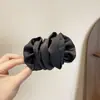Pinza de Plátano de Satén Estilo Coreano Nube Burbuja para Mujeres 2026 Nuevo Pinza Giratoria Vertical para Cola de Caballo Alta de Espalda Completa