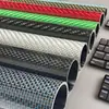 Tubo Central de Fibra de Carbono Tubo de Carbono 3K Preto Suporte Multi-Color de Fibra de Carbono Haste Placa de Carbono Material Tubo de Tecido Liso Twill Carbono
