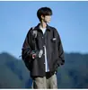 Camisa Japonesa de Manga Larga con Caída para Hombre Otoño 2026 Nueva Marca de Moda Holgada Casual Talla Extra Chaqueta Camisa para Hombre