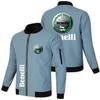Chaqueta para Hombre Casual Deportiva Talla Grande Moderna Comercio Exterior Cierre Holgada Estilo Motociclista Punk Estándar de Coche