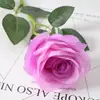 Guau Terciopelo Simulado Personalizado Rosa Individual Decoración de Pared de Flores Casera Boda Día de San Valentín Pared de Flores en Cascada Roja Mano
