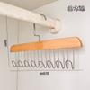 Percha de plástico multifuncional con ocho ganchos para colgar ropa interior, camisola, bolsa, almacenamiento y exhibición.