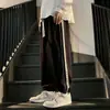 Calças Casuais Cinzas Masculinas Primavera Outono Verão Finas Americanas Perna Reta Joggers Tendência Soltas Esportivas Longas