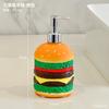 Botella Presionadora de Loción para Hamburguesa de Aspecto Alto Gel de Ducha Baño Botella de Desinfectante de Manos Decoración de Botella de Champú