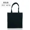Bolsa de lona de algodón blanca lisa al por mayor en stock pintada a mano color ecológico bolsa de lona roja para compras portátil