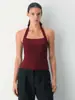 Top Deportivo Halter sin Espalda para Mujer de Amazon, Ropa Exterior Sexy de Verano Ajustada, Top Corto sin Mangas de Cuello Cuadrado Bm