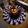 Tapete de sala de estar de Halloween transfronteiriço, resistente à sujeira e fácil de limpar, tapete de veludo cristal doméstico, tapete de área grande para cobrir todo o sofá e mesa de centro
