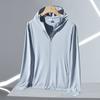 Pesca 2025 Nuevo Ropa Exterior Transpirable Delgada Anti-UV de Verano para Hombre Ropa de Protección Solar para Exteriores Ropa de Protección Solar de Seda de Hielo para Hombre