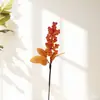 Cipó de Frutas Vermelhas Artificiais, Frutas da Fortuna Festivas DIY Frutas de Acácia, Cipó de Flores de Natal Artificiais, Decoração de Parede com Flores Penduradas