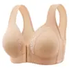 Sujetador Frontal Transfronterizo Sexy de Espuma Sin Aros Delgado Anti-caída Push-up para Pecho Pequeño Transpirable Ropa Interior Sujetador para Mujer