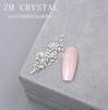 Zircón Nuevo Súper Flash tamaño pequeño Blanco Plano Arte de Uñas Diamante con Forma Especial Mini Diamante Amor Estrella Calcomanía para Uñas Joyería de Diamante