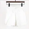 Explosiones de Comercio Exterior Verano Nuevo Crepé de Algodón Holgado Talla Grande Estudiante Deportivos Casuales Pantalones Cortos Pantalones de Pierna Ancha para Mujer