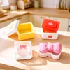 Nueva caja de almacenamiento abrible estilo linda y femenina manualidad de resina colorida mini juguete de comida adorno de exhibición venta al por mayor