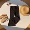 Ropa para Niñas Pantalones 2025 Otoño Nuevo Versátil Casual Abertura Pantalones Acampanados Pantalones de Color Sólido para Niños