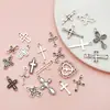 Explosiones transfronterizas 26 colgante de cruz diy ropa europea y americana collar pendientes colgante llavero en stock venta al por mayor