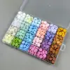 Caja de Particiones de 24 Colores con Granos de Cera para Sellar Fuego Herramientas de Sello de Fuego Juego Completo Granos de Cera de Estilo Multicolor Venta al por Mayor Granos de Cera para Sellar Fuego