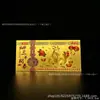 Billete Conmemorativo Año del Cordero 2027 Año Nuevo Lunar con Lámina de Oro, presentando el símbolo de prosperidad con tres ovejas, en una vitrina de acrílico, un regalo festivo para ocasiones de negocios