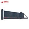 Puerta colgante eléctrica de aleación de aluminio, puerta industrial inteligente, puerta corrediza lineal sin rieles, puerta telescópica suspendida para patio de fábrica.
