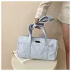 Bolsa Tote Lisa Estilosa Nova Versão Coreana 2026 para Mulheres, Grande Capacidade, Simples para o Dia a Dia, Estudantes, Estrelas, Bolsa de Ombro