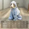 Bata de baño para perro de cuerpo completo, engrosada, secado rápido, absorbente, ropa que cubre las patas para perros medianos y grandes, toalla para mascotas, en stock para venta al por mayor