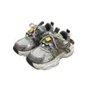 Zapatos deportivos de cuero y EVA con suela ligera, talla 27-37, para niños mayores, venta al por mayor de zapatos infantiles, zapatillas casuales tipo papá para niños 6590