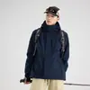 Nueva chaqueta polar 3 en 1 desmontable de otoño e invierno para hombres y mujeres, cortavientos, impermeable, transpirable y cálida