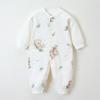 Mameluco para niños primavera y otoño ropa interior básica otoño e invierno algodón de terciopelo cómodo ropa para dormir para bebé manga larga ha-coat ropa cálida para escalar invierno