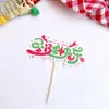 Oferta Especial Decoração de Bolo Feliz Natal Inserção para Bolo de Natal Decoração de Bolo de Natal Feliz Natal Inserção para Bolo de Natal