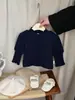 Camiseta Base Elegante de Manga Abullonada para Niñas Otoño e Invierno Estilo Coreano Nueva Versátil Camiseta de Manga Larga Ropa Interior para Bebé