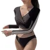 Ropa Exterior Conservadora de Manga Larga Protectora del Sol, Shorts Triángulo Ajustados, Traje de Baño de Dos Piezas para Mujer, Ropa de Baño para Surf